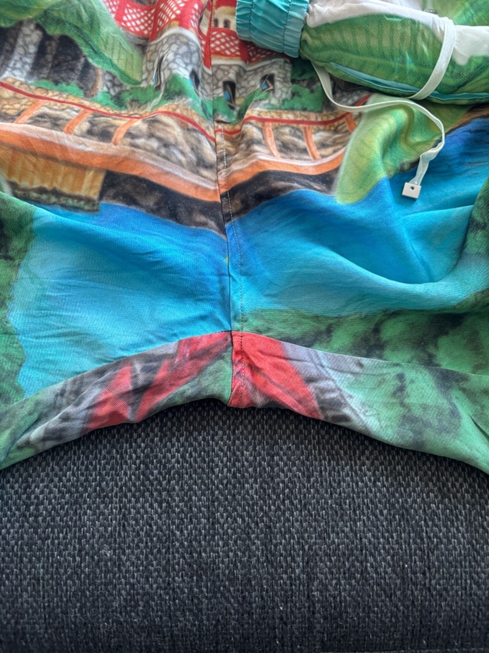 Tropical Print Swim Shorts with Drawstring - Picture 5 of 12